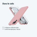Contenu du colis – Coque Silicone Couleur Rose + Verre Trempe Pour Xiaomi 12T 5G