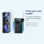 Accessoire ajusté au modèle exact – Verre Trempe et Protection Camera Arriere X2 Pour Pixel 9