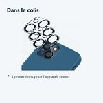 Contenu du colis – Verres Protection Camera Arriere X3 Pour iPhone 13 Mini