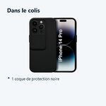 Contenu du colis – Coque Cam Slide couleur Noir Pour iPhone 14 Pro