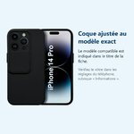 Accessoire ajusté au modèle exact – Coque Cam Slide couleur Noir Pour iPhone 14 Pro