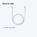 Contenu du colis – Cable USB-C USB-C 1m pour iPhone/MacBook / iMac / Mac mini