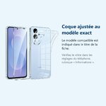 Accessoire ajusté au modèle exact – Coque Silicone Transparente + Verre Trempe Pour Samsung Galaxy S25 Edge