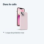 Contenu du colis – Coque Rose pour iPhone 13 Mini (5,4 pouces)