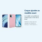 Accessoire ajusté au modèle exact – Coque Silicone Rose + 2 Verres Trempes Pour Xiaomi Mi 11 Lite