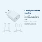 Accessoire ajusté au modèle exact – Chargeur Rapide 18W USB-C + 2 Cables Type-C pour Samsung / Xiaomi / Oppo / Google
