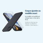 Accessoire ajusté au modèle exact – Coque Silicone Noir + 2 Verres Trempes Pour Poco X4 Pro 5G
