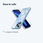 Contenu du colis – Coque Silicone Angles Renforces + 2 Vitres Protection Ecran Pour Apple iPhone 12 Pro Max