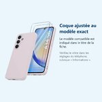 Accessoire ajusté au modèle exact – Coque Silicone Rose + 2 Verres Trempes Pour Samsung Galaxy A34 5G