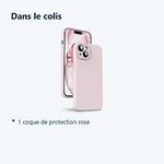 Contenu du colis – Coque Rose pour iPhone 14 Plus (6,7 pouces)
