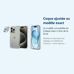 Accessoire ajusté au modèle exact – Coque Silicone Transparente Angles Renforces + Verre Trempe et Protection Camera Arriere