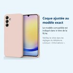 Accessoire ajusté au modèle exact – Coque Pour Samsung Galaxy A25 5G Silicone Rose