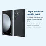 Accessoire ajusté au modèle exact – Coque Pour Samsung Galaxy S24 Ultra Silicone Noir