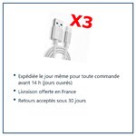 Expédition le jour même, livraison offerte, retours sous 30 jours – X3 Câble Metal Nylon Renforcé Chargeur USB/Type C Longueu