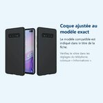 Accessoire ajusté au modèle exact – Coque Silicone Pour Samsung S10 Plus Couleur Noir Haute Protection