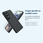 Accessoire ajusté au modèle exact – Coque Pour Samsung Galaxy S26 Ultra Silicone Noir + Verre Trempe