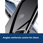 Vue de détail – Coque Silicone Angles Renforces + 2 Vitres Protection Ecran Pour Apple iPhone 12