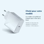 Accessoire ajusté au modèle exact – Chargeur Rapide 45W USB-C pour Samsung A42 / A52 / A72 / S21 / S21 Plus / S21 Ultra / S2