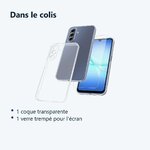 Contenu du colis – Coque Silicone Transparente + Verre Trempe Pour Samsung Galaxy A17