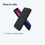 Contenu du colis – Coque Pour iPhone 13 Silicone Noire
