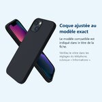 Accessoire ajusté au modèle exact – Coque Pour iPhone 13 Silicone Noire