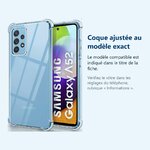 Accessoire ajusté au modèle exact – Coque Silicone Transparente Angles Renforces Pour Samsung A53 5G