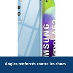 Vue de détail – Coque Silicone Transparente Angles Renforces Pour Samsung A53 5G