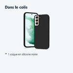 Contenu du colis – Coque Pour Samsung Galaxy S22 5G Silicone Noire