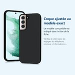 Accessoire ajusté au modèle exact – Coque Pour Samsung Galaxy S22 5G Silicone Noire
