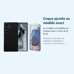 Accessoire ajusté au modèle exact – Coque Pour Samsung Galaxy S25 Ultra Silicone Noir + Verre Trempe