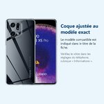 Accessoire ajusté au modèle exact – Coque Silicone Transparente Pour Oppo Find X5 Pro