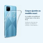 Accessoire ajusté au modèle exact – Coque Silicone Transparente Pour Realme C25y / C21y