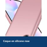 Vue de détail – Coque Silicone Rose Pour Xiaomi Redmi 9A