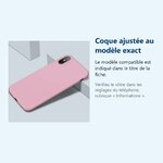 Accessoire ajusté au modèle exact – Coque Silicone Pour iPhone X / Xs Couleur Rose Haute Protection