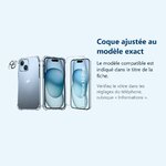 Accessoire ajusté au modèle exact – Coque Silicone Transparente Angles Renforces + Verre Trempe et Protection Camera Arriere