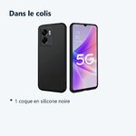 Contenu du colis – Coque Silicone Couleur Noire Pour Oppo A77 5G / A57 5G
