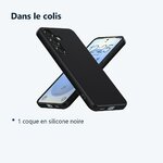 Contenu du colis – Coque Pour Samsung Galaxy S25 Silicone Noir