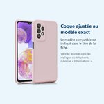 Accessoire ajusté au modèle exact – Coque Silicone Rose Pour Samsung A23 5G