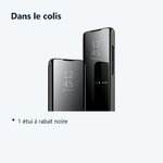 Contenu du colis – Coque Folio Rabat Miroir Pour Samsung Galaxy S23 Plus Couleur Noir