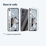 Contenu du colis – Coque Silicone Transparente + Vitre Protection Ecran Pour Xiaomi 12T Pro 5G