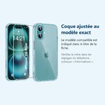 Accessoire ajusté au modèle exact – Coque Silicone Transparente + Verre Trempe Pour iPhone 16 Plus