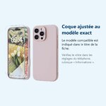 Accessoire ajusté au modèle exact – Coque Silicone Rose + Verre Trempe Pour iPhone 16 Pro Max