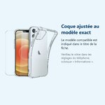 Accessoire ajusté au modèle exact – Coque Silicone Transparente Angles Renforces + Verre Trempe Pour iPhone 13
