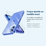 Accessoire ajusté au modèle exact – Coque Silicone Transparente + 2 Verres Trempes Pour iPhone 16