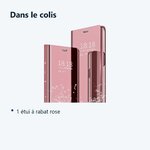 Contenu du colis – Coque Folio Rabat Miroir Rose Pour Samsung Galaxy S22 Plus 5G