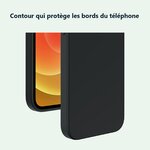 Contour qui protège les bords – Coque Silicone Noire Pour iPhone 12 / iPhone 12 Pro