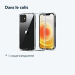Contenu du colis – Coque Silicone Transparente Angles Renforces Pour iPhone 13