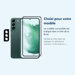 Accessoire ajusté au modèle exact – Verre Trempe et Protection Camera Arriere Pour Samsung Galaxy S22