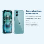 Accessoire ajusté au modèle exact – Coque Silicone Transparente + Verre Trempe Pour iPhone 16