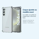 Accessoire ajusté au modèle exact – Coque Pour Samsung Galaxy S24 Plus Silicone Transparente Angles Renforces